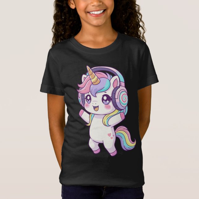 Pastel Dancing Unicorn  T-Shirt (Front)
