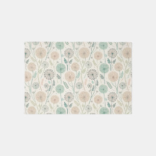 Pastel Dandelion Dreams – Whimsical Floral (2) Outdoor Rug