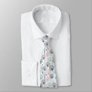 Pastel Dandelion Dreams – Whimsical Floral Neck Tie