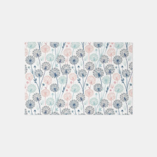 Pastel Dandelion Dreams – Whimsical Floral Outdoor Rug