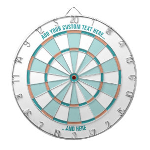Pastel Dartboard with Custom Text