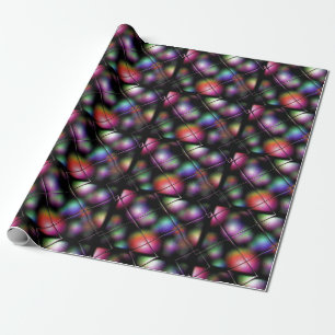 Pastel Decorations Window View Christmas Wrapping Paper
