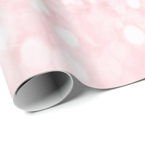 Pastel Delicate Glitter Pink Abstract Candy Girly Wrapping Paper