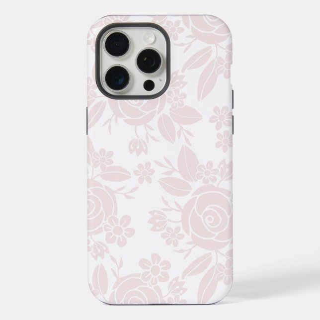 Pastel delicate seamless pattern Floral iPhone Case (Back)