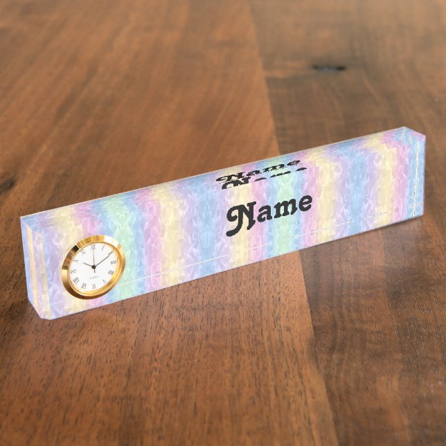Pastel Desk Name Plate (Side)