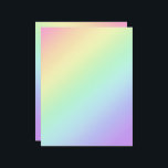 Pastel Diagonal Rainbow Gradient Letterhead<br><div class="desc">This design is a beautiful diagonal gradient of pastel rainbow colors.

Designed in beautiful Washington state,  USA,  by an independent artist.</div>