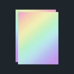Pastel Diagonal Rainbow Gradient Letterhead<br><div class="desc">This design is a beautiful diagonal gradient of pastel rainbow colors.

Designed in beautiful Washington state,  USA,  by an independent artist.</div>