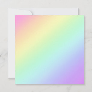 Pastel Diagonal Rainbow Gradient  Note Card