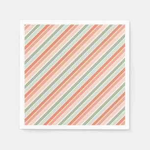 Pastel Diagonal Stripe Napkins