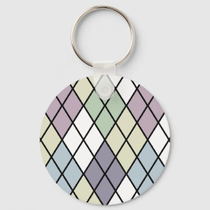 Pastel Diamonds Argyle Keychain