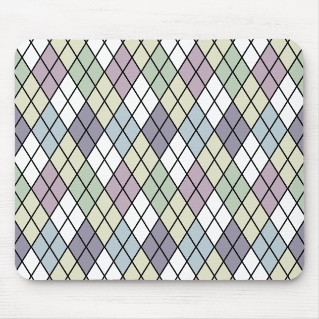 Pastel Diamonds Mouse Pad (Front)