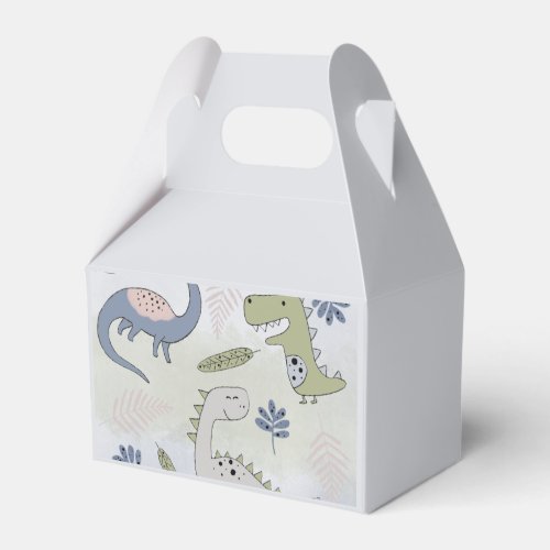 Pastel Dinosaur   Favor Boxes