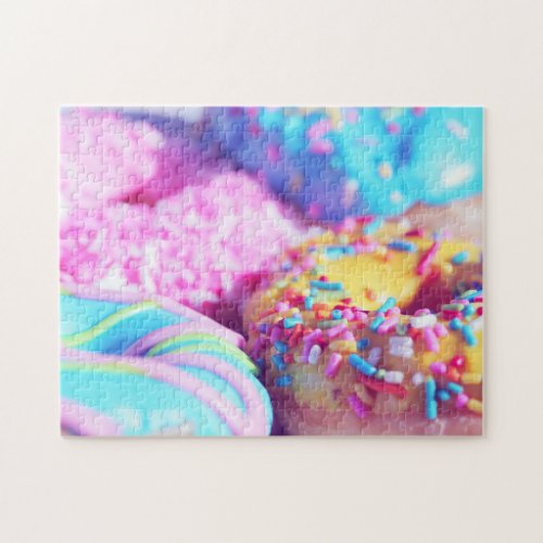 Pastel Donut Photography Complex Jigsaw Puzzle