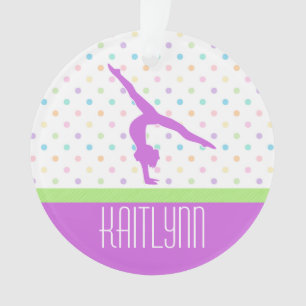 Pastel Dots Gymnastics Ornament