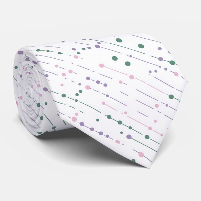 Pastel dots neck tie (Rolled)
