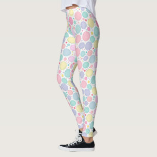Pastel Dots Un-Perfect Pattern Leggings