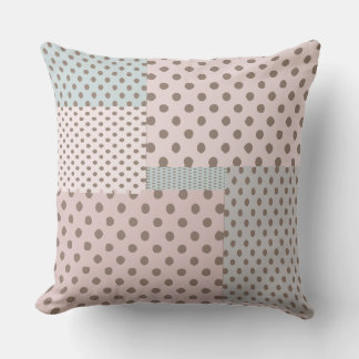 Pastel Dotted Designed Throw Pillow
