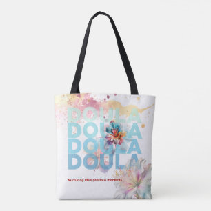 Pastel Doula Midwife Baby Labor Delivery Nurse Tote Bag