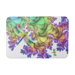 Pastel Dragonflies Bath Mat