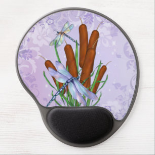 Pastel Dragonfly Gel Mouse Pad