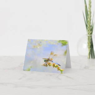Pastel Dragonfly Note Card