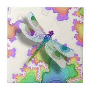 Pastel Dragonfly Tile
