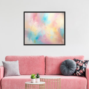 Pastel Dream Abstract Painting Canvas Print
