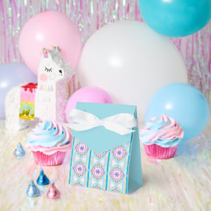 Pastel Dream Boho Geometric Kaleidoscope Favor Boxes