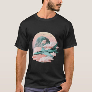 Pastel Dreamcore F18 Super Hornet Fighter Jet T-Shirt