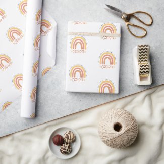 Pastel Dreams Personalized Wrapping Paper