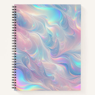 Pastel Dreamscape: Holographic Whirl Notebook