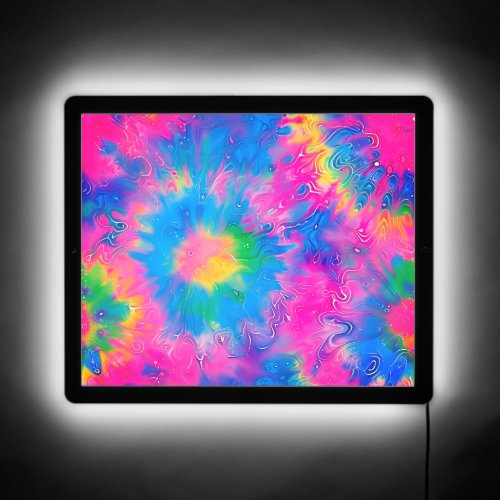 Pastel Dreamscape _ Tie_Dye Serenity LED Sign