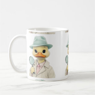 Pastel Duck Detective Coffee Mug