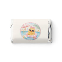 Pastel Duck Pool Party Candy Bar Wrapper Hershey's Miniatures