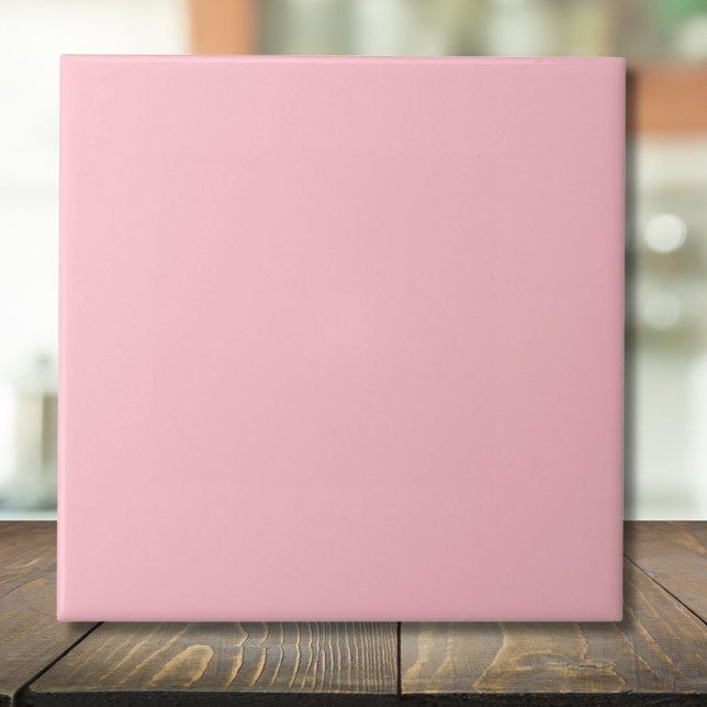 Pastel Dusty Rose Solid Color | Classic | Elegant Ceramic Tile (Creator Uploaded)