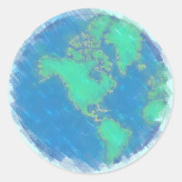 Pastel Earth Stickers