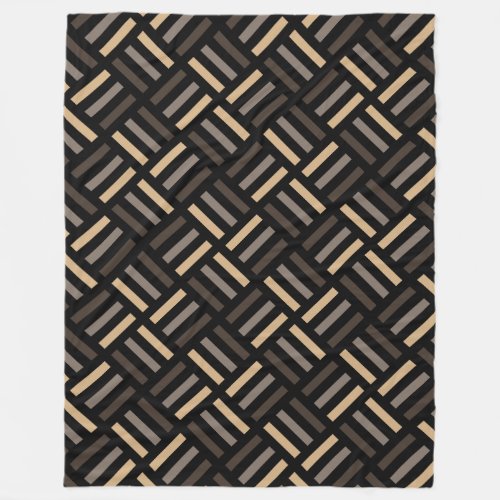 Pastel Earth Tones Modern Geometric Pattern 2 Fleece Blanket
