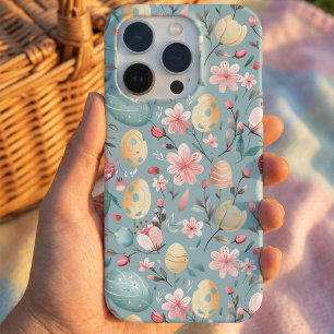 Pastel Easter Blooms Decorative iPhone 15 Pro Case