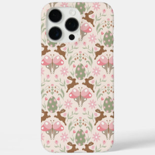 Pastel Easter Bunny and Flower Pattern  iPhone 16 Pro Max Case