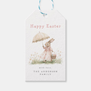 Pastel Easter Bunny Gift Tags