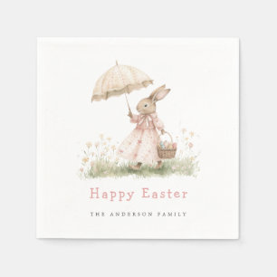 Pastel Easter Bunny Napkins