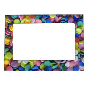 Pastel Easter Candy Dots Magnetic Frame