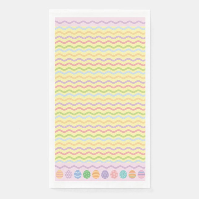 Pastel Easter Egg Paper Napkin (Front)