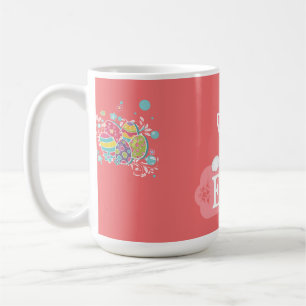 Pastel Easter Eggs & Bunny Mug