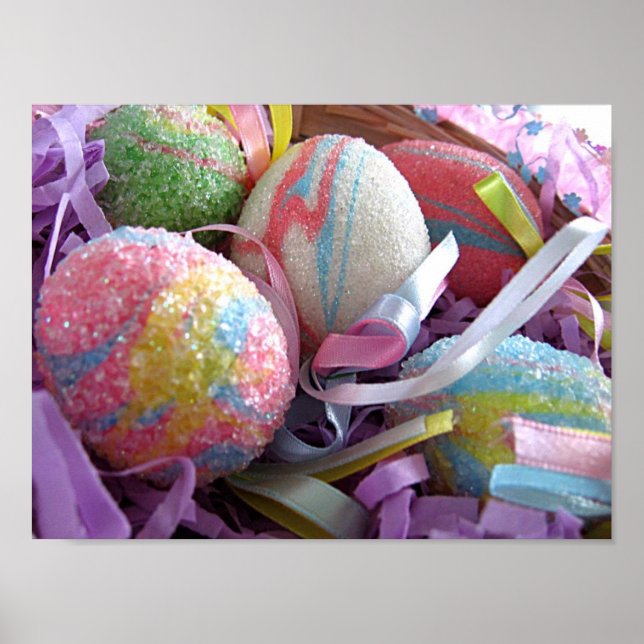 Pastel Easter Eggs Poster (Front)