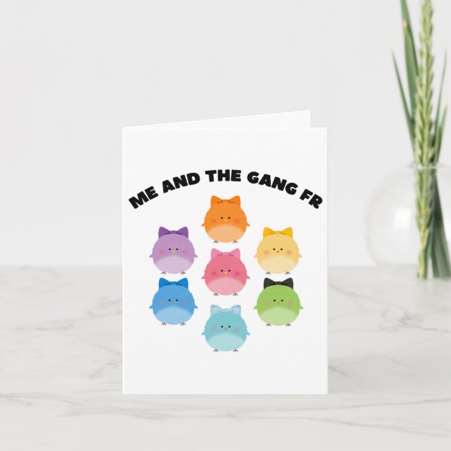 Pastel Easter Funny Homies Meme Cute Ba  Card (Front)