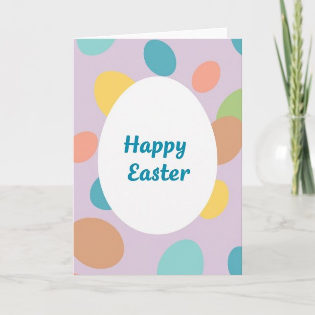 Pastel Easter Greeting Card (Front)