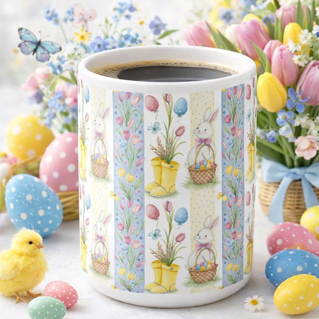 Pastel Easter Panel Pattern  Coffee Mug (Creator Uploaded)