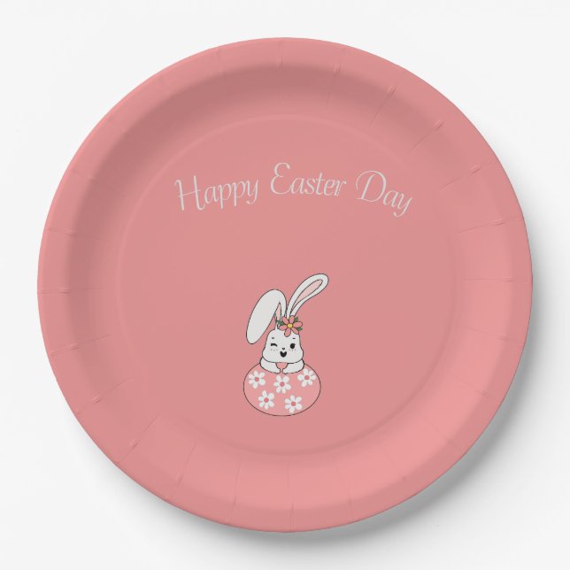 Pastel Easter Paper Plates - Personalized&Festive (Front)