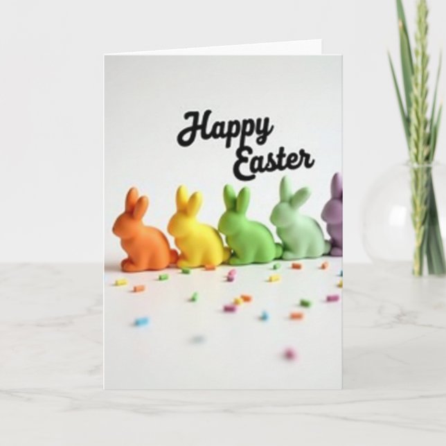 Pastel Easter Shapes Card (Front)